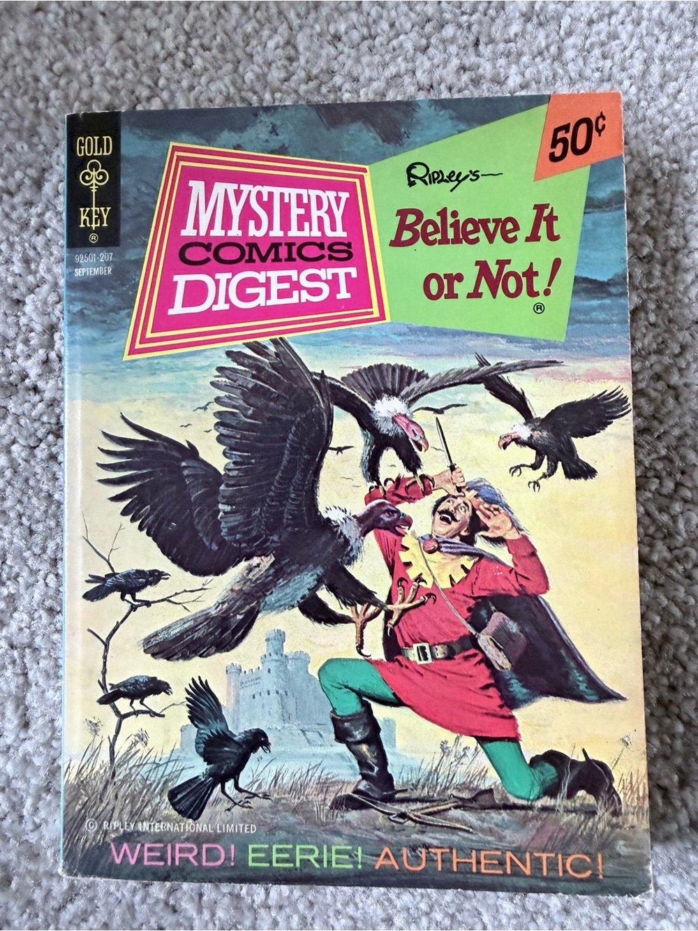 Mystery Comics Digest Gold Key Issue #7 Ripley’s Believe It Or Not Sept. 1972